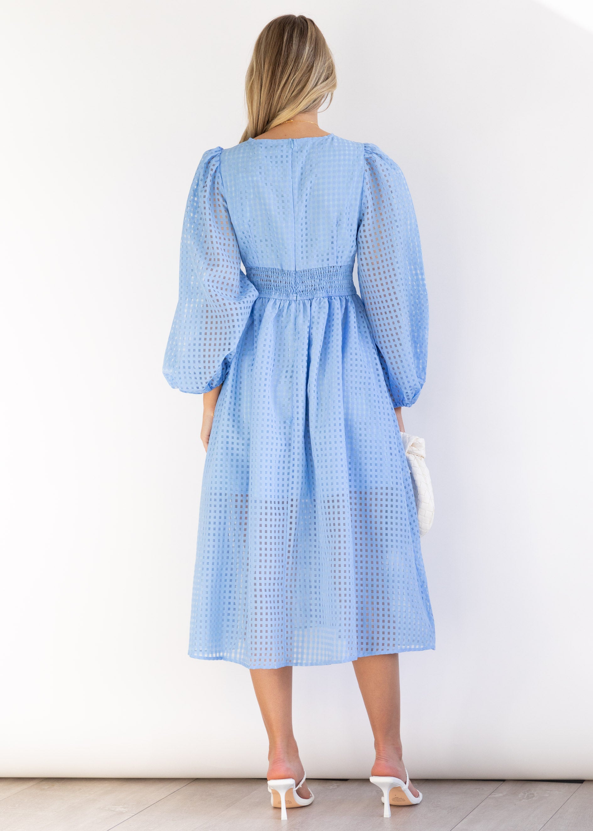 Nicolene Midi Dress - Blue