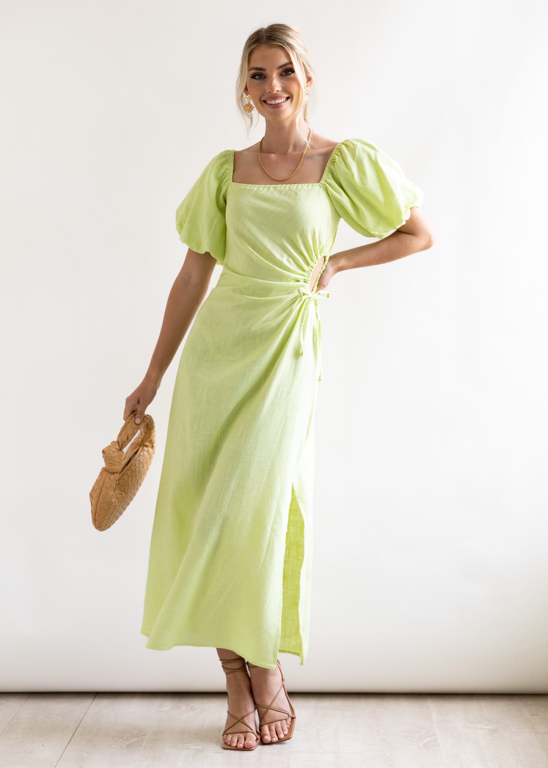 Amara Maxi Dress - Lime