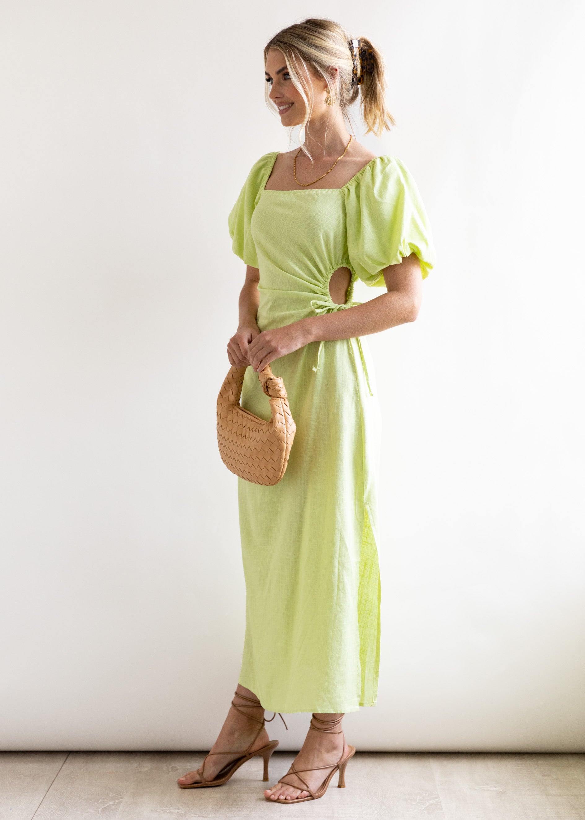 Amara Maxi Dress - Lime