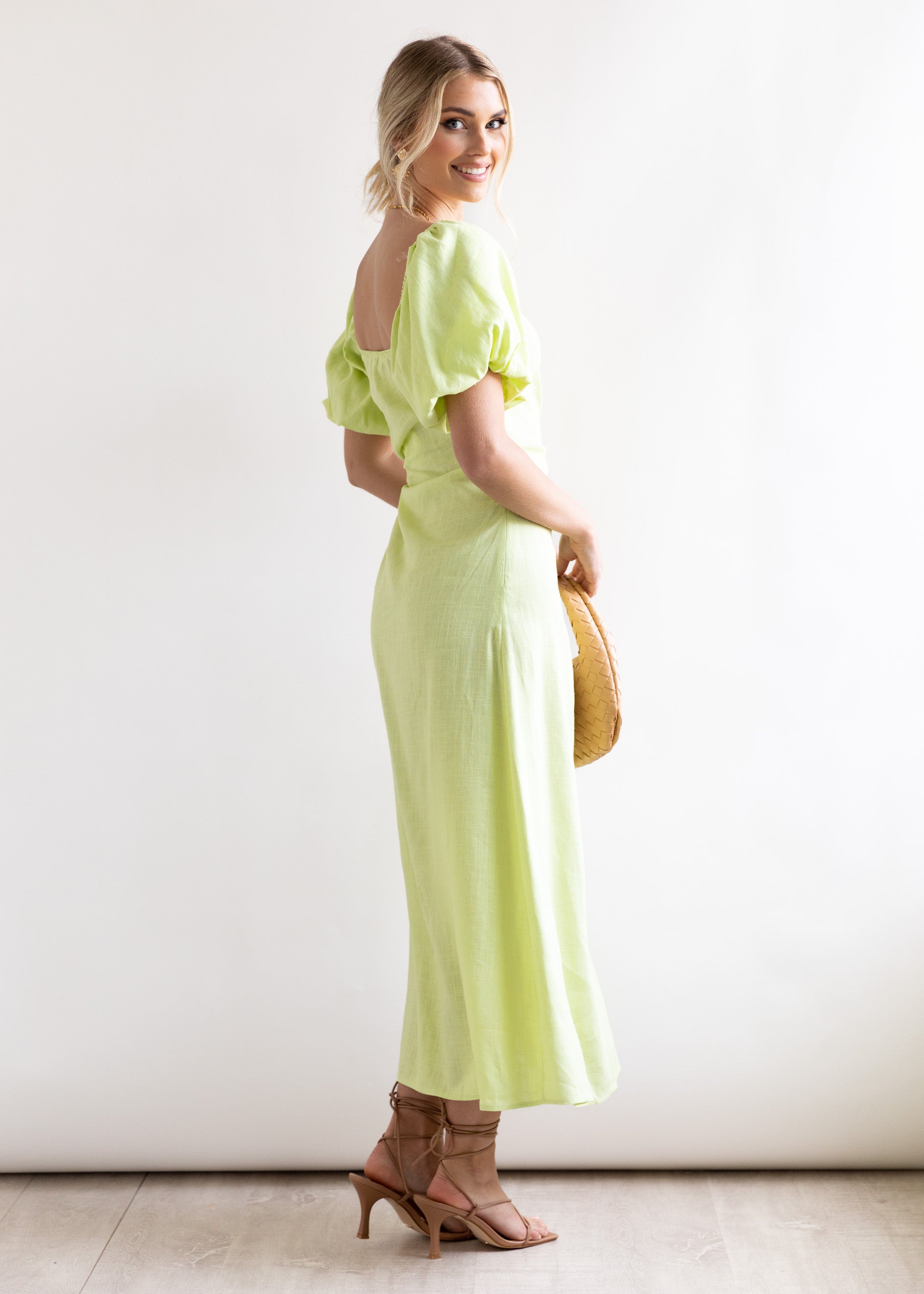 Amara Maxi Dress - Lime