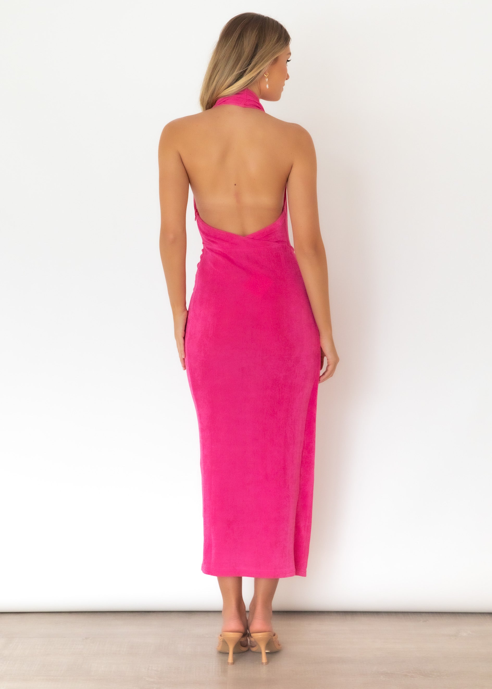 Indica Midi Dress - Hot Pink