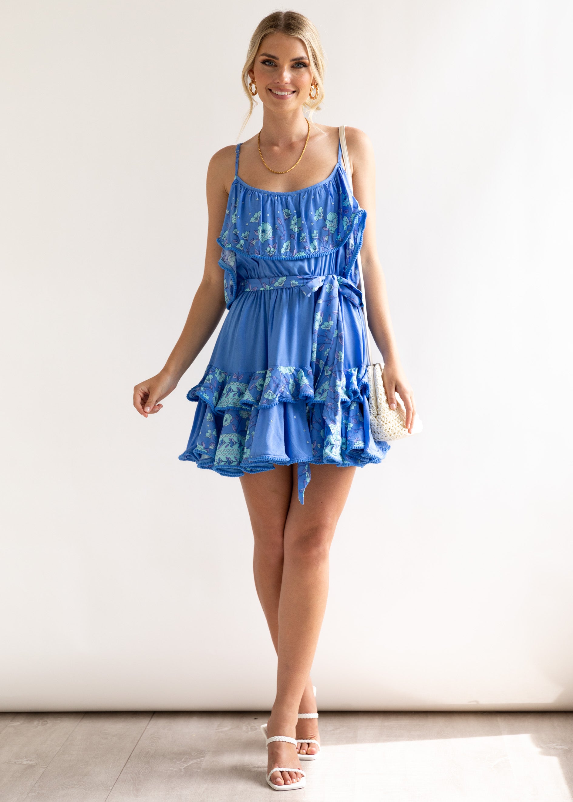 Carlotta Dress - Afina Blue