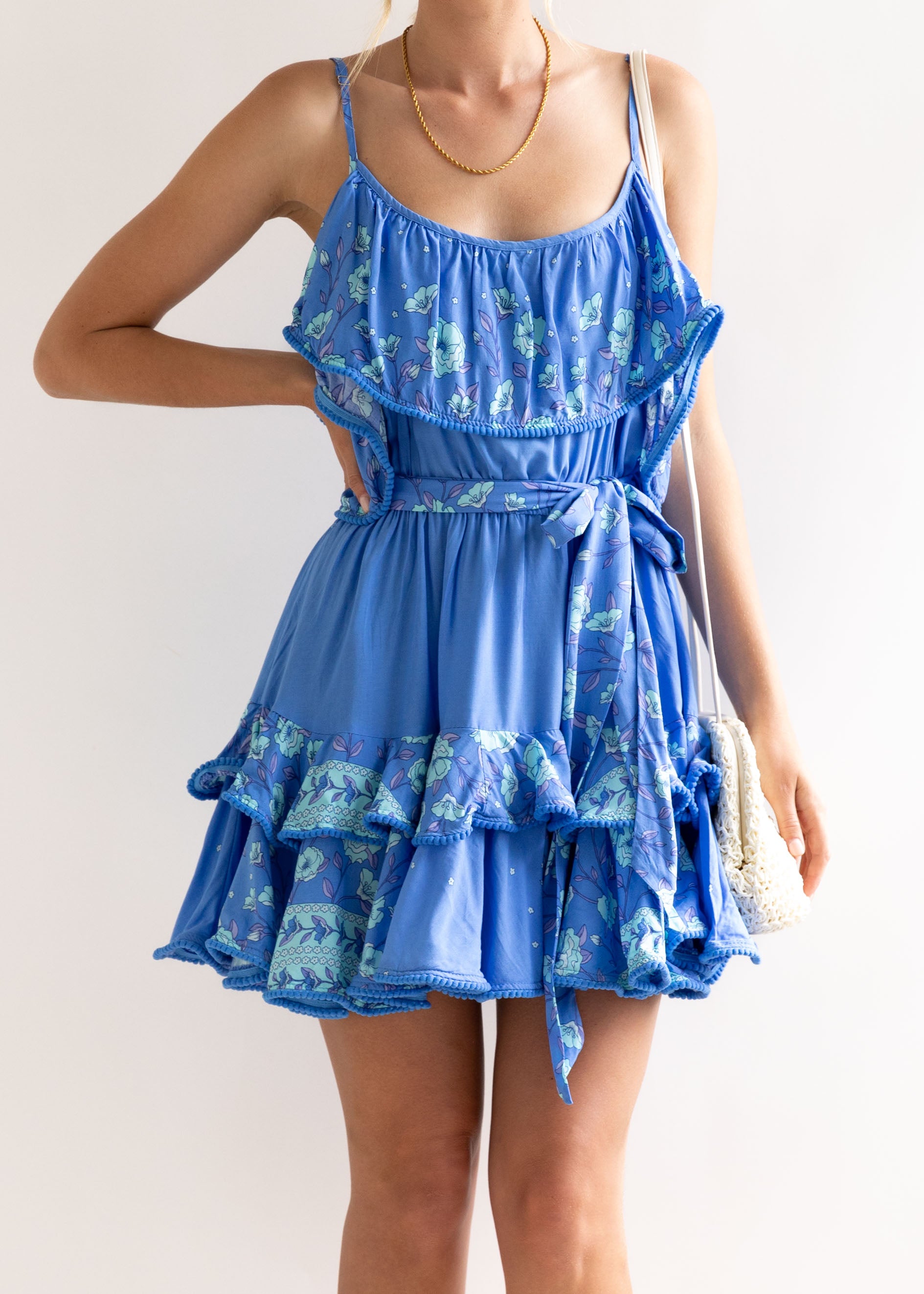 Carlotta Dress - Afina Blue
