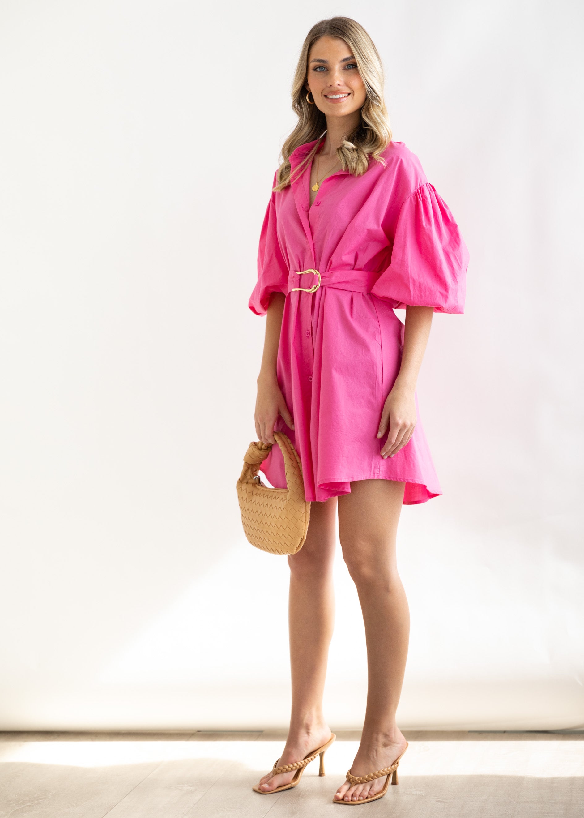 Miranda Dress - Hot Pink