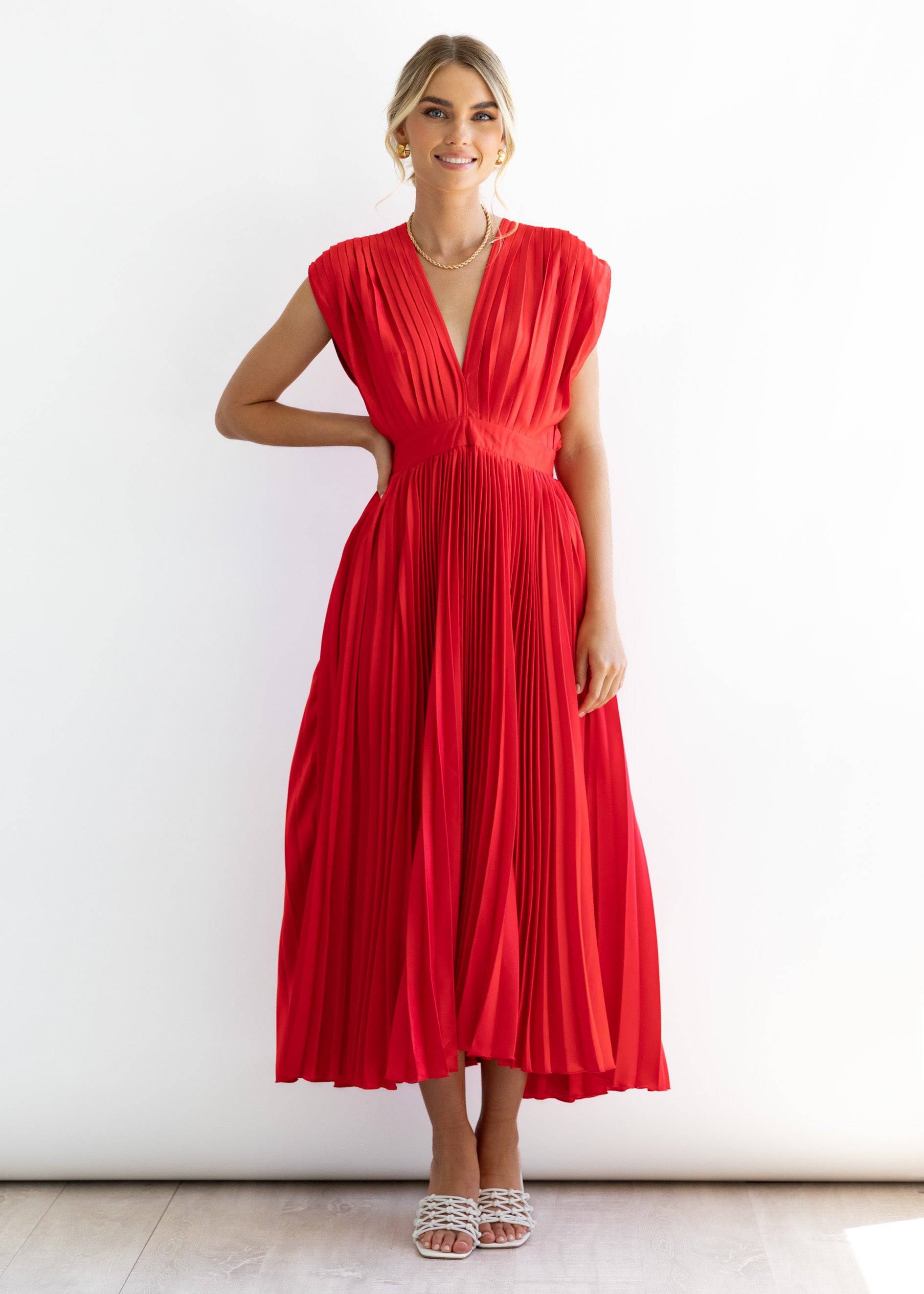 Amina Maxi Dress - Red