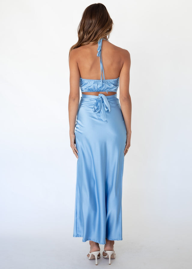 Solstice Maxi Skirt - Sky Blue