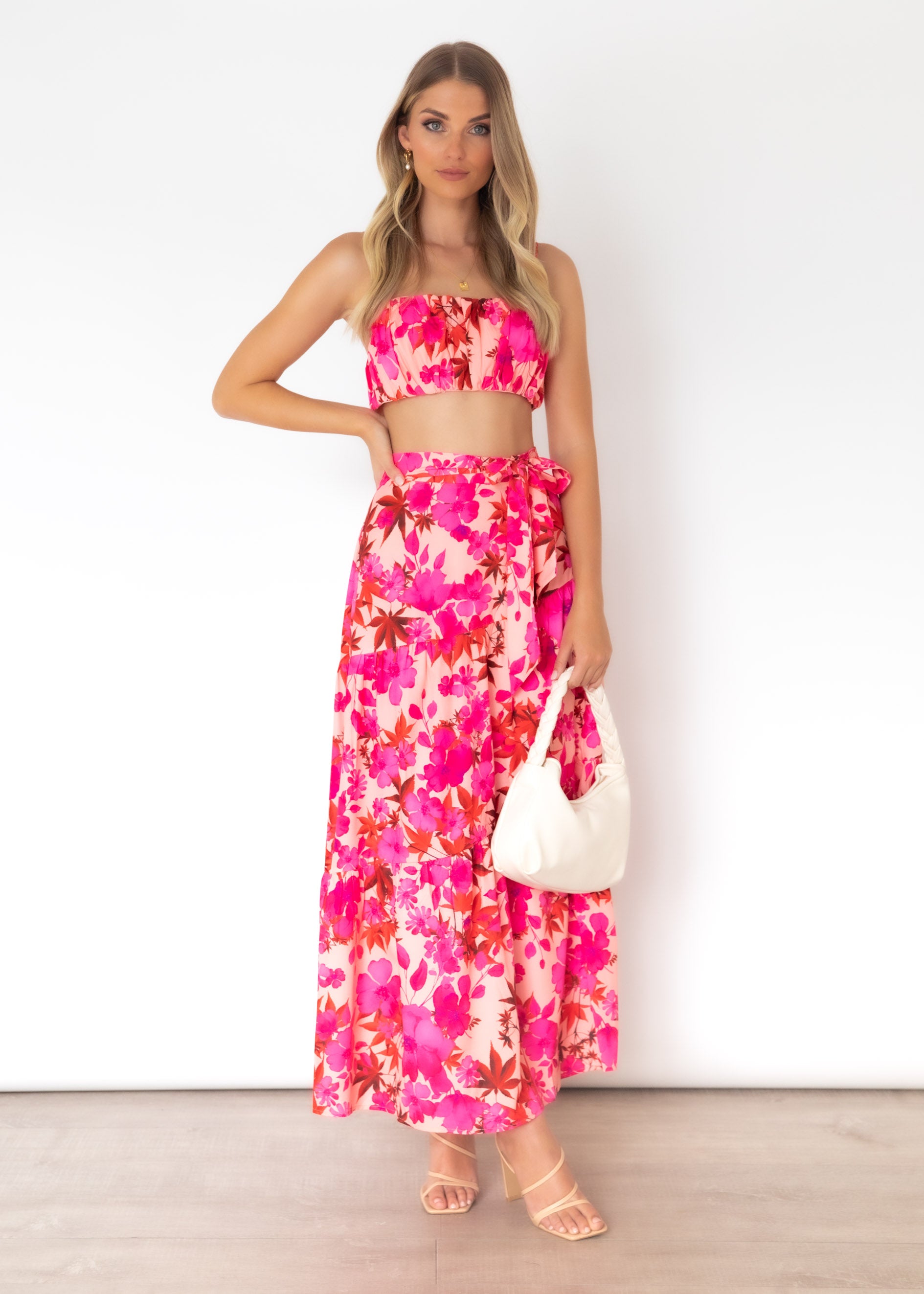 Rasse Crop - Magenta Floral