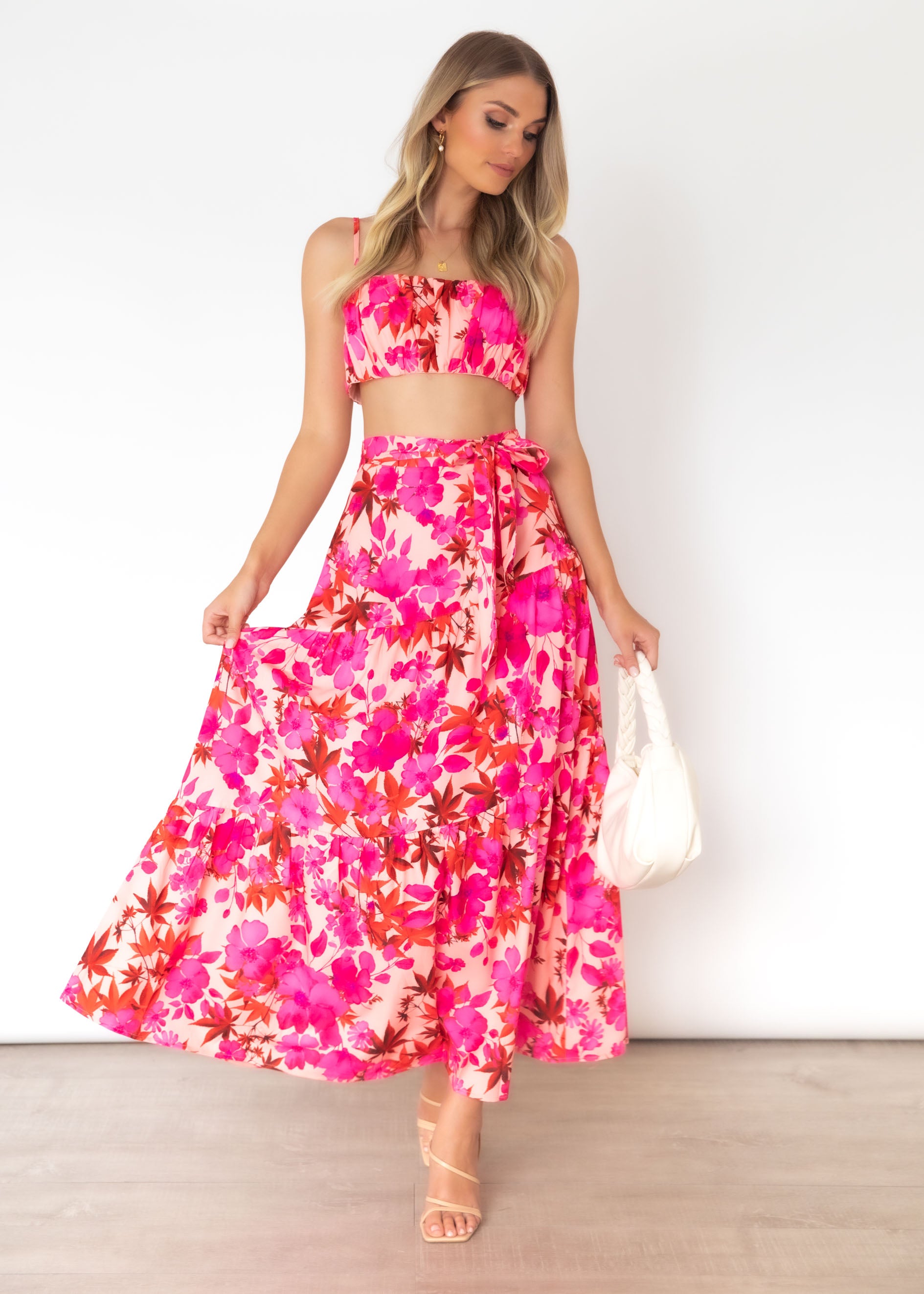 Rasse Crop - Magenta Floral