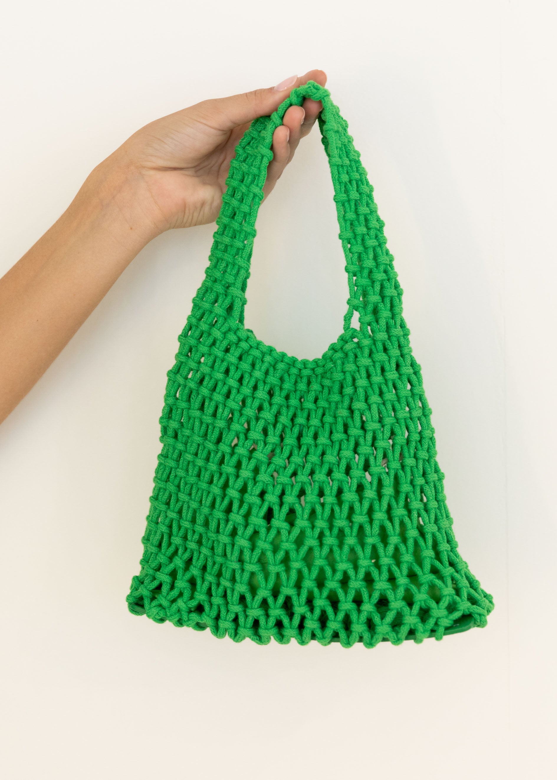 Izzey Crochet Mini Bag - Apple