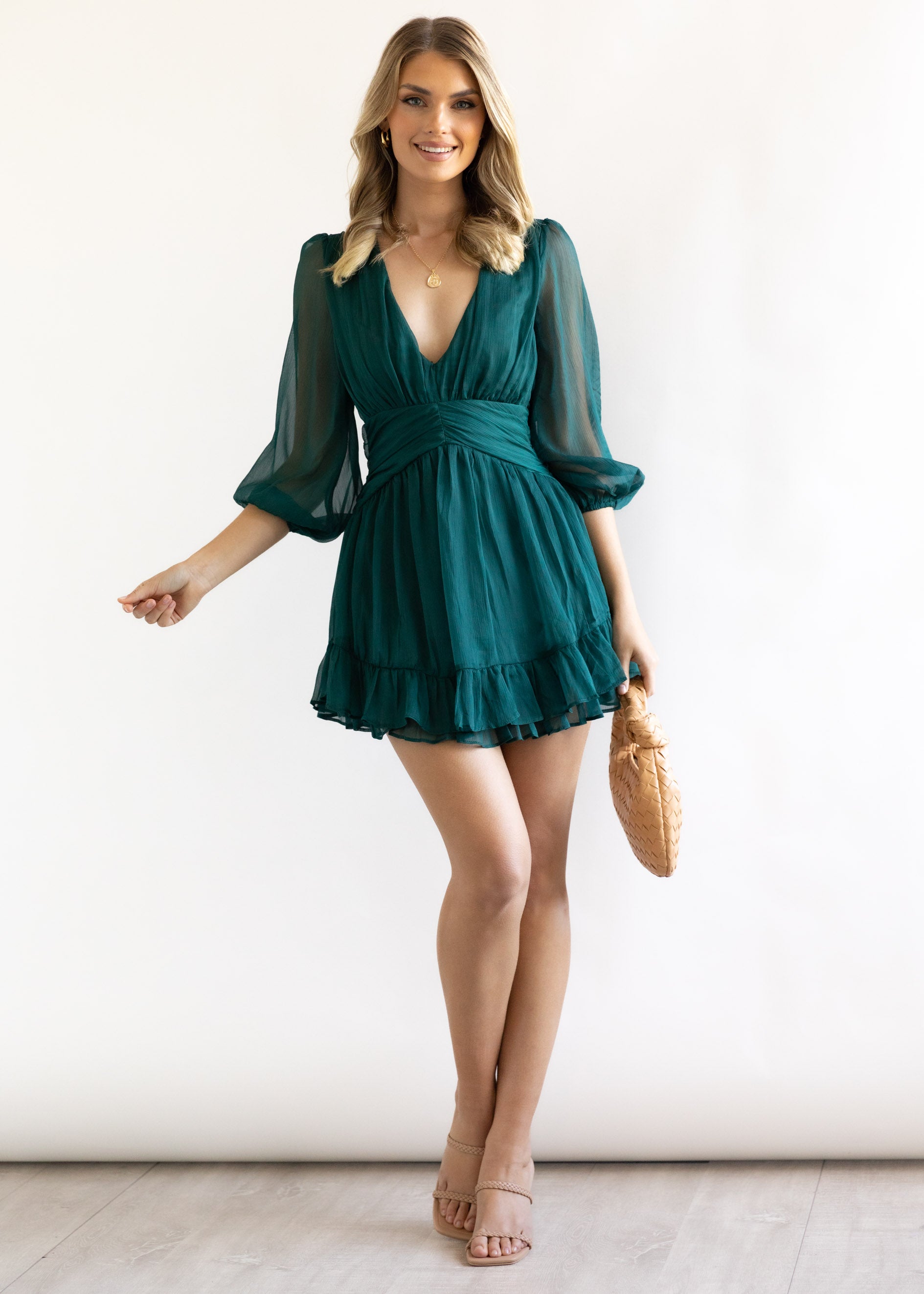 Leahia Dress - Emerald