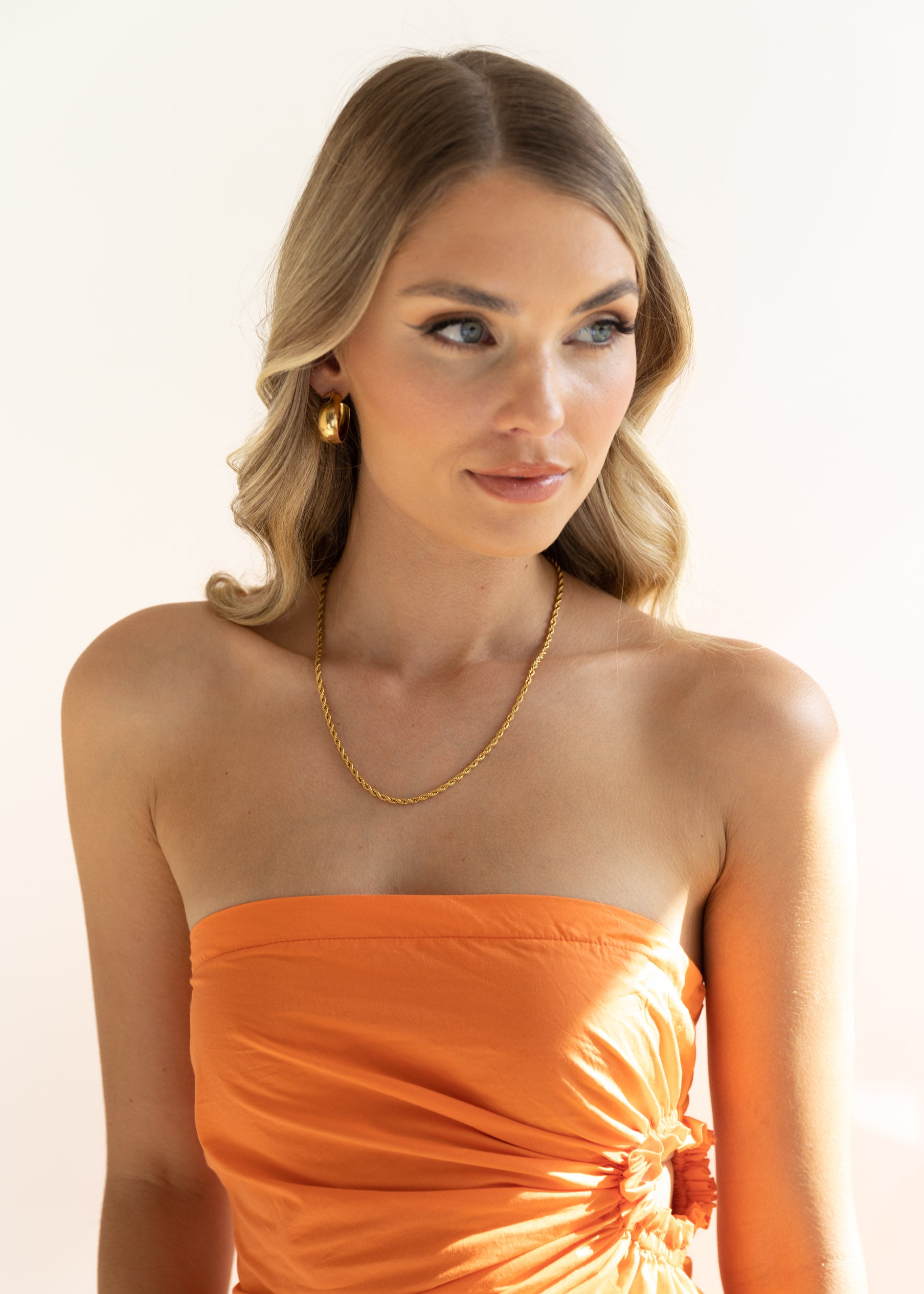 Harlow Gold Plated Necklace - Gold