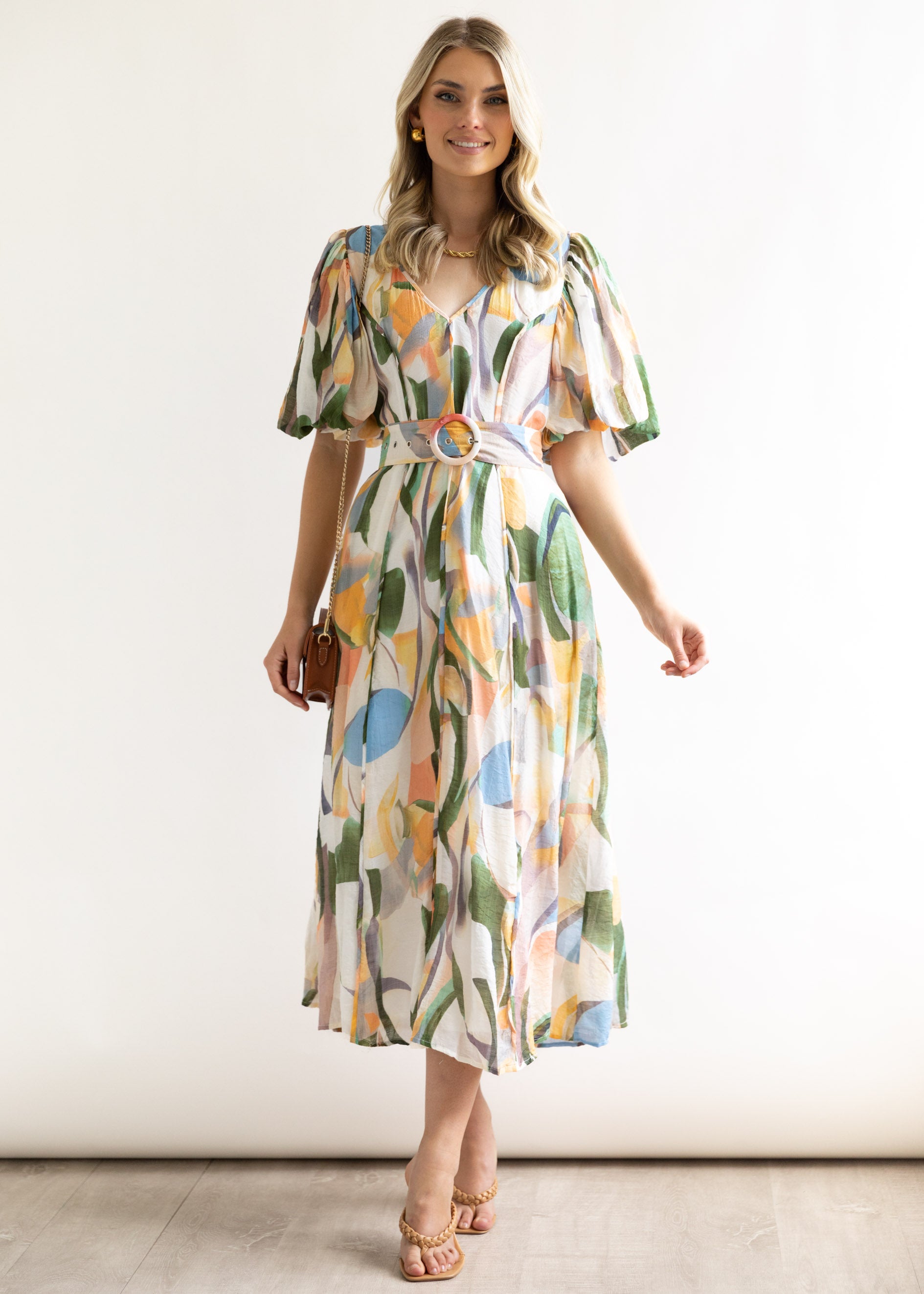 Miya Midi Dress - Pastel Mirage