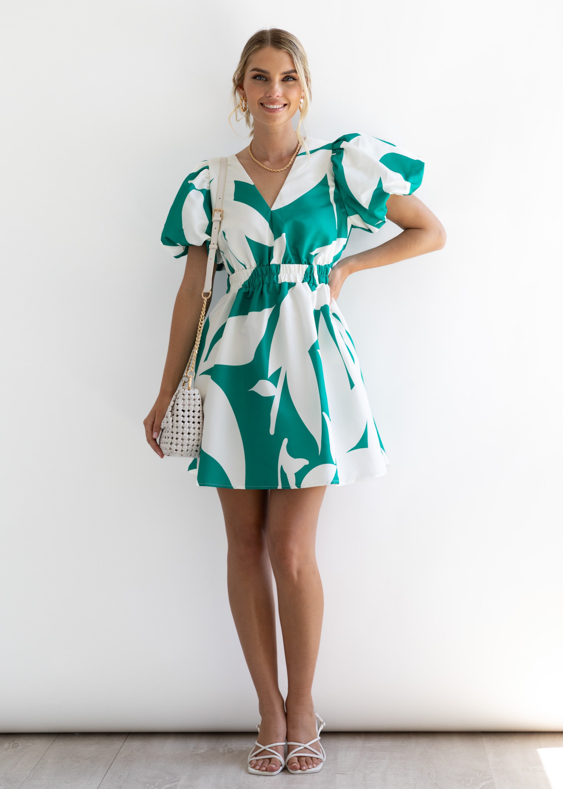 Herington Dress - Green Leaf