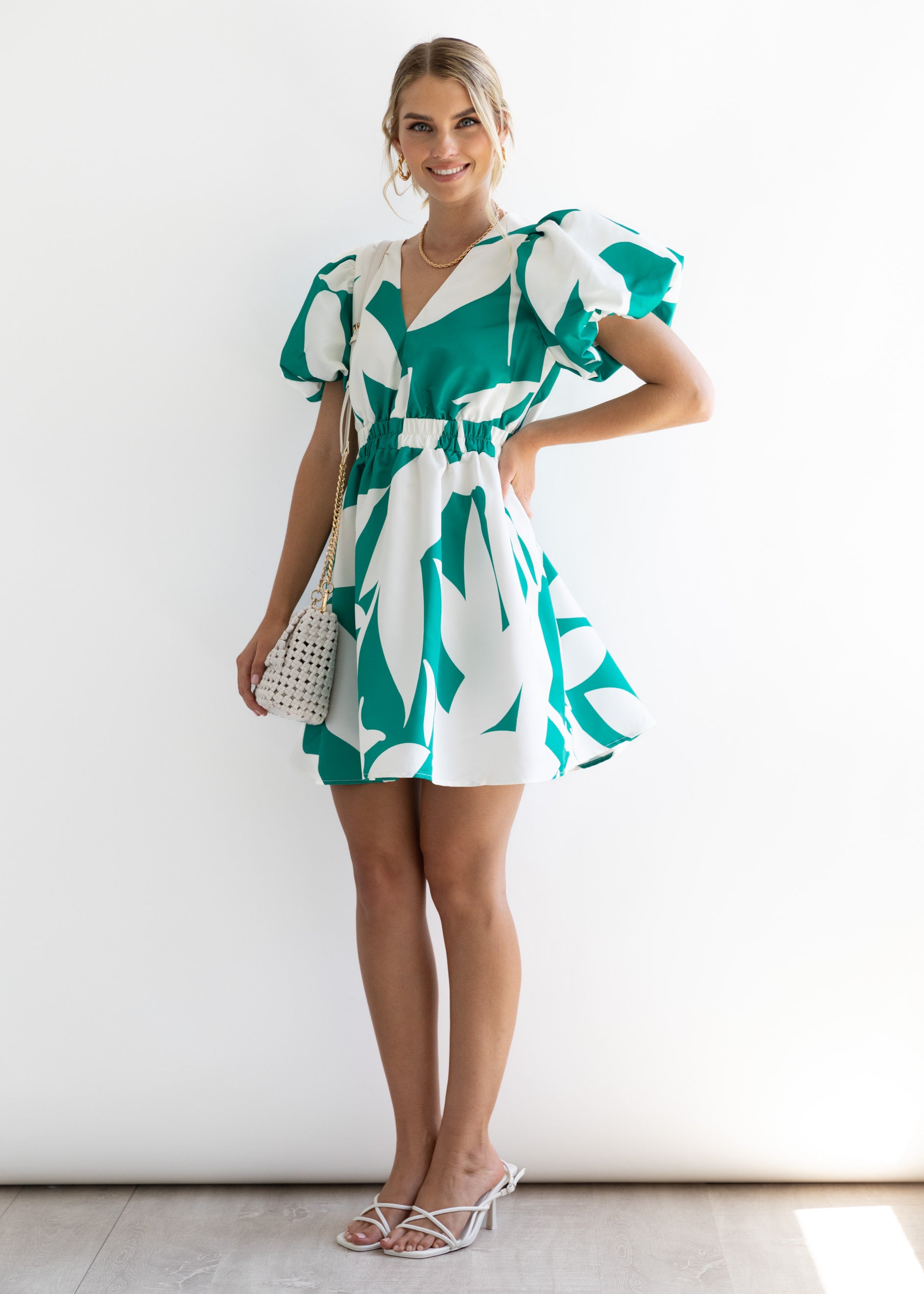 Herington Dress - Green Leaf