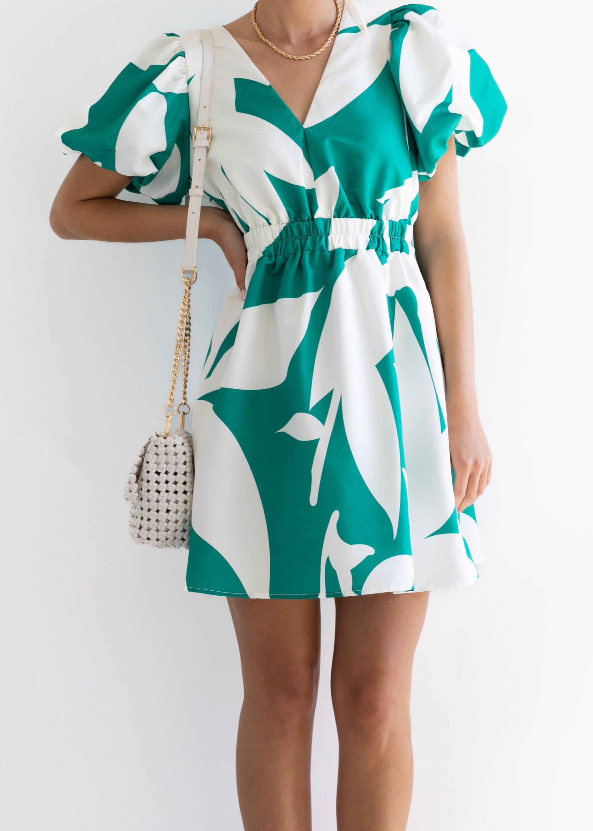 Herington Dress - Green Leaf