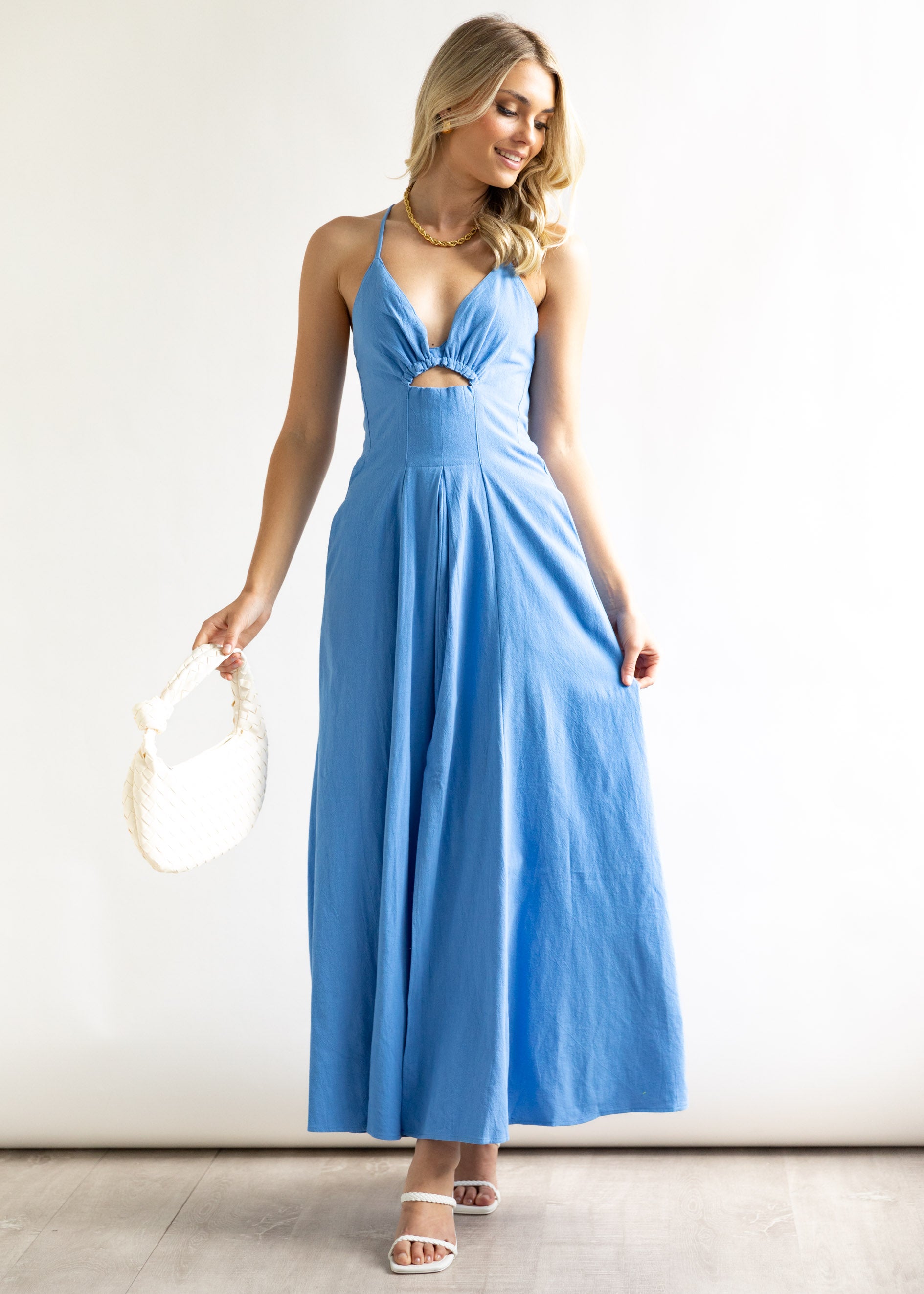 Akayla Midi Dress - Azure