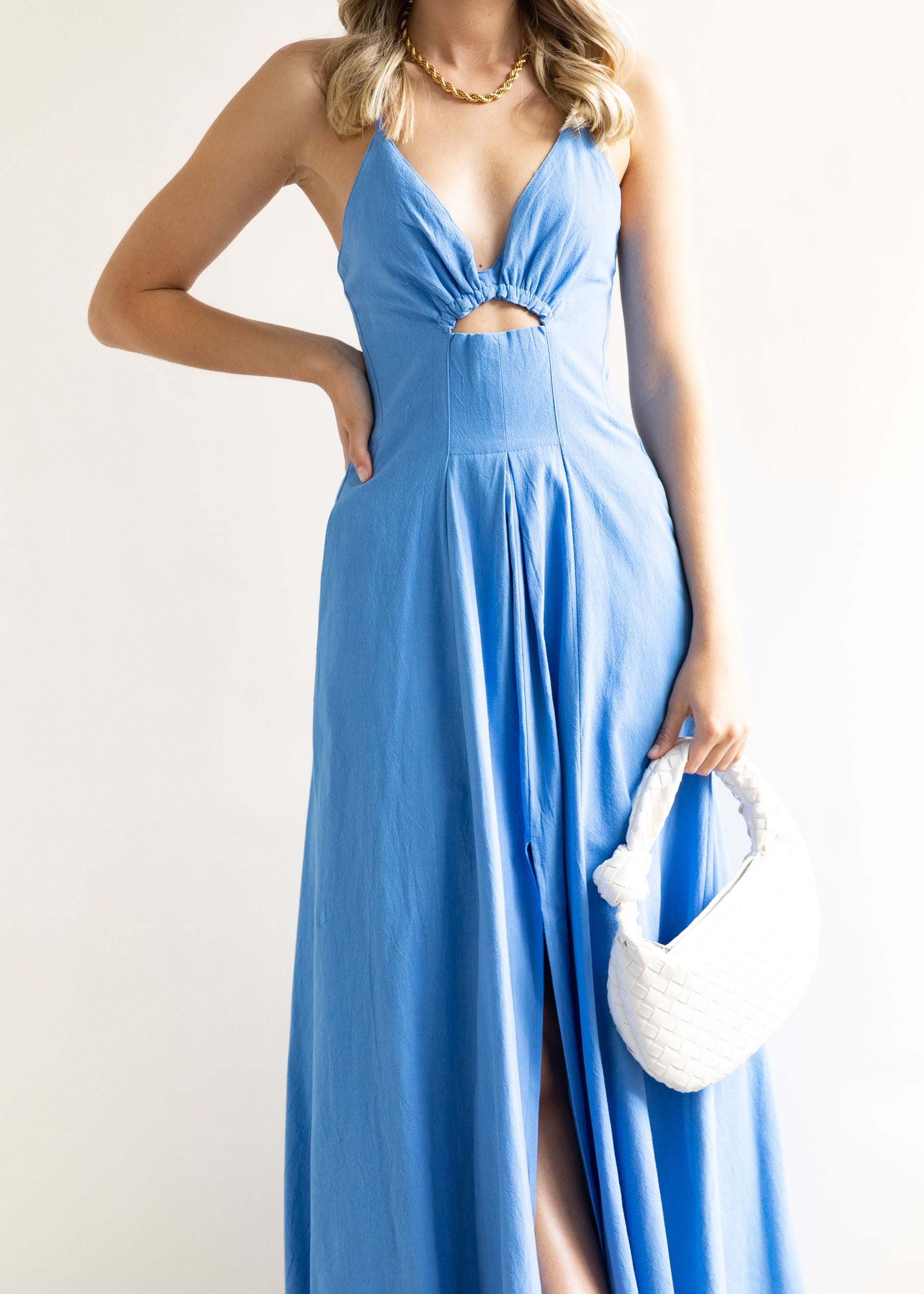 Akayla Midi Dress - Azure