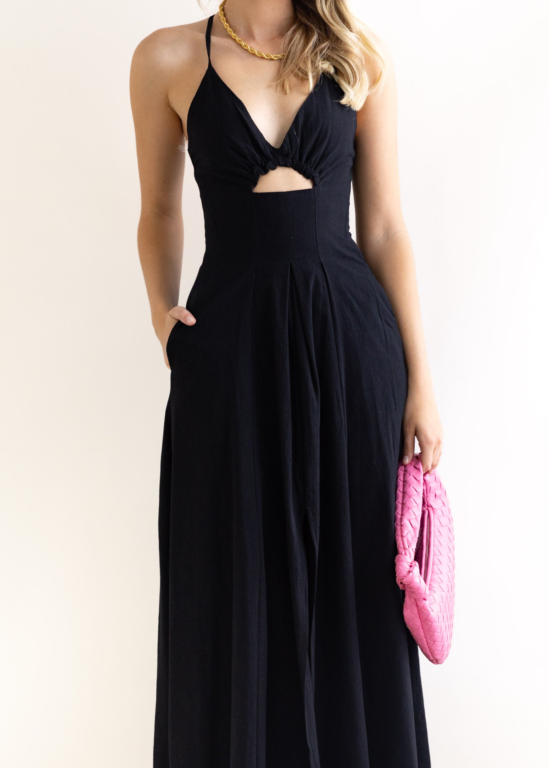 Summer Loving Midi Dress - Black