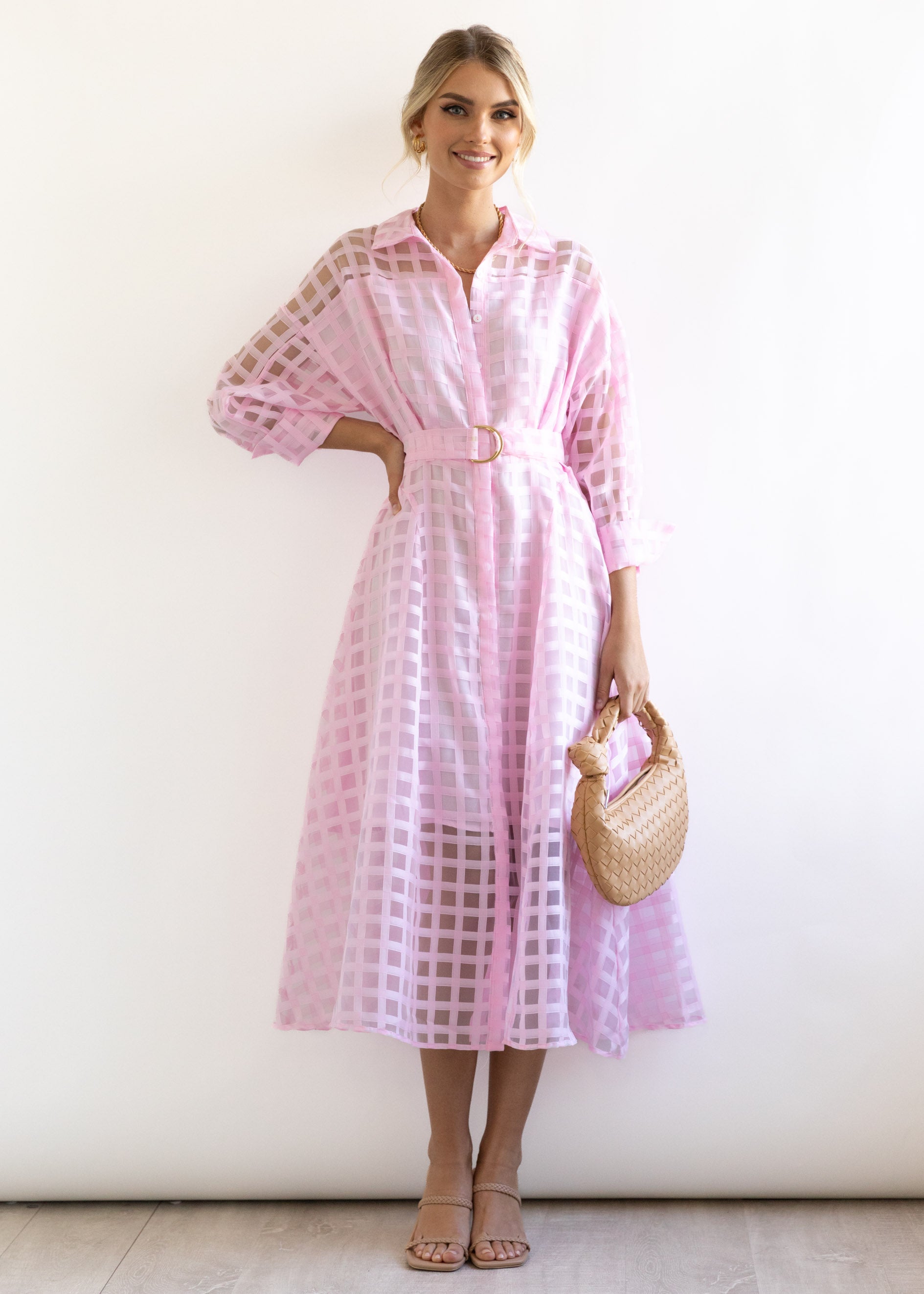 Fayette Midi Dress - Pink