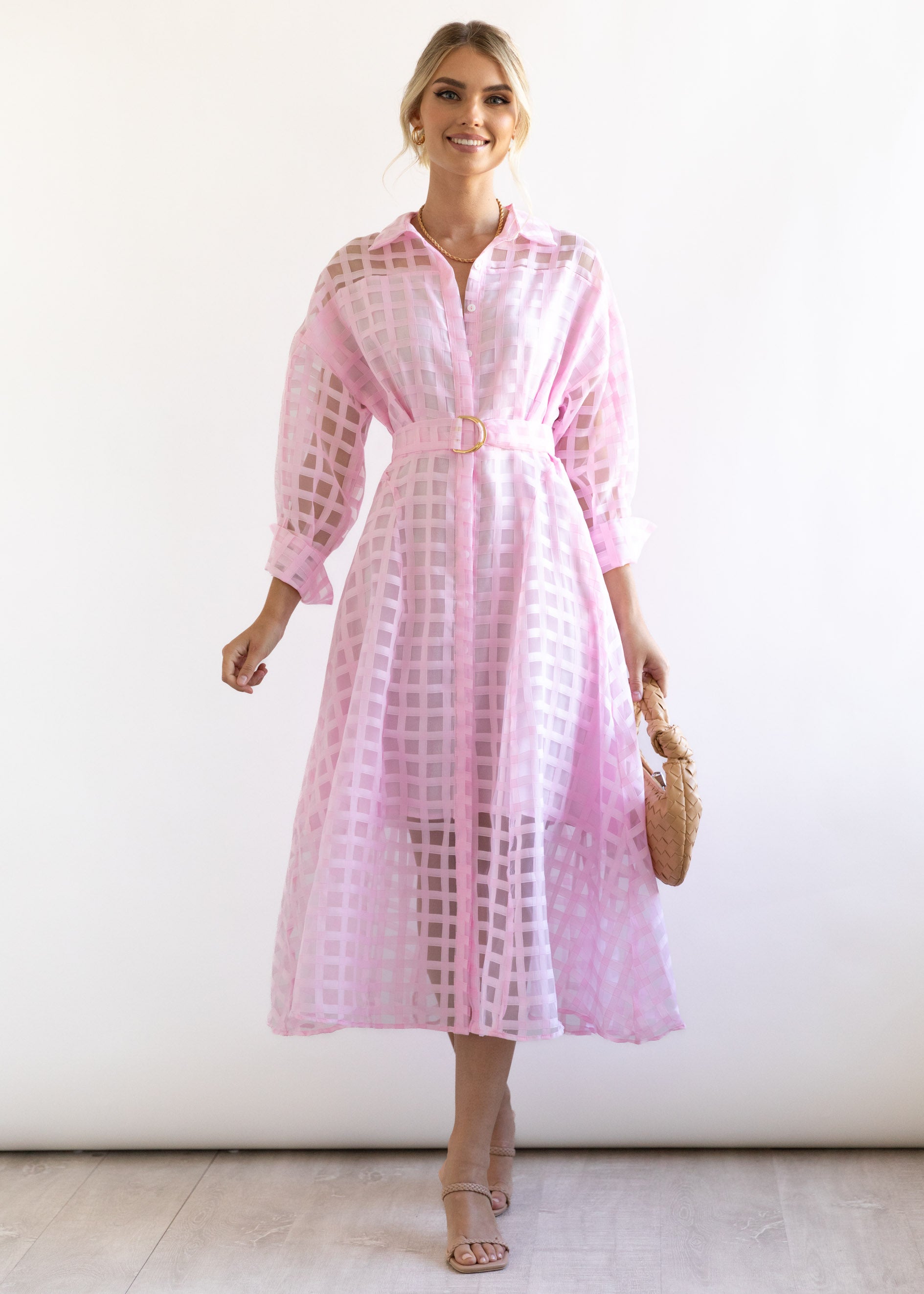 Fayette Midi Dress - Pink