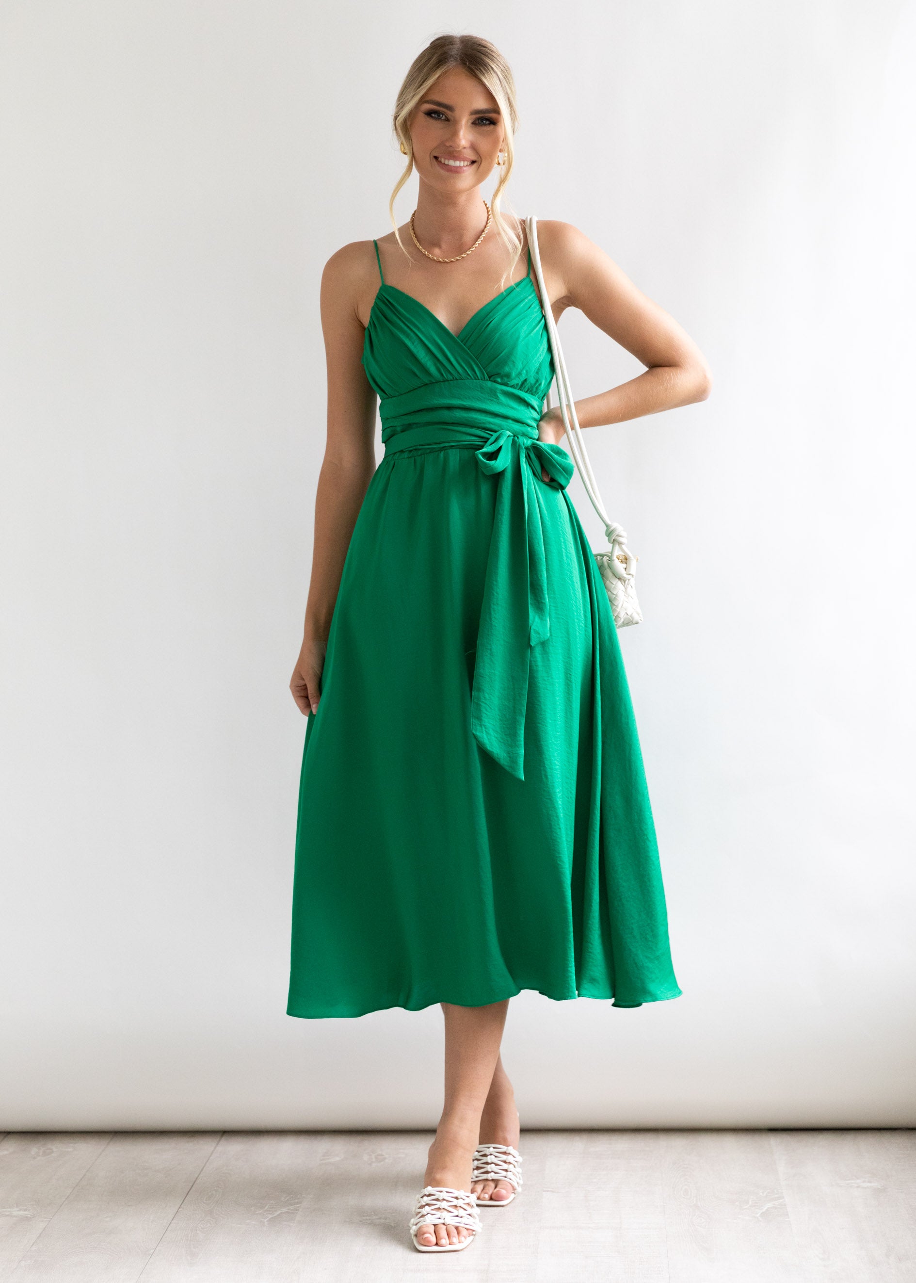 Ellys Midi Dress - Green