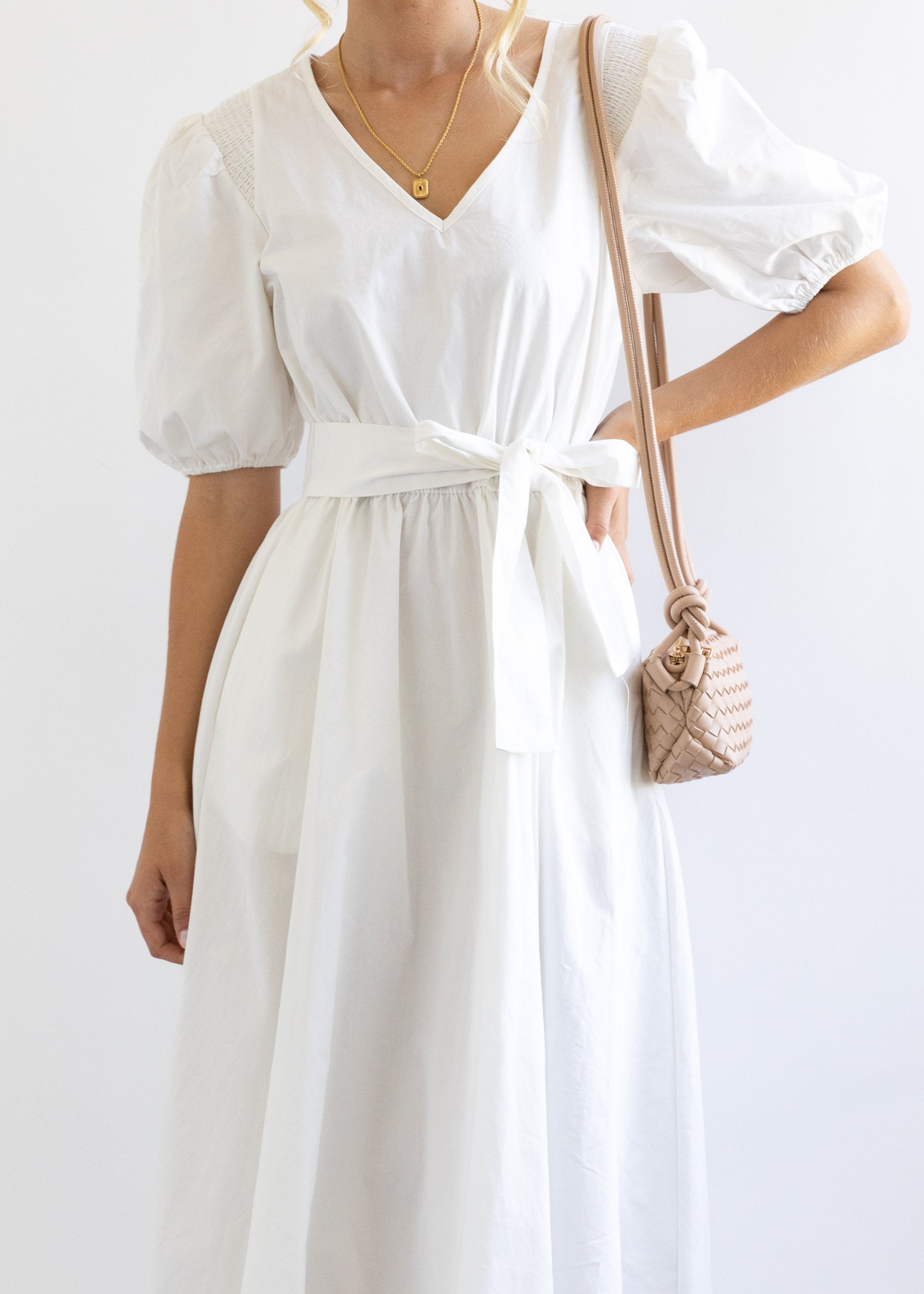 Annelise Midi Dress - Off White