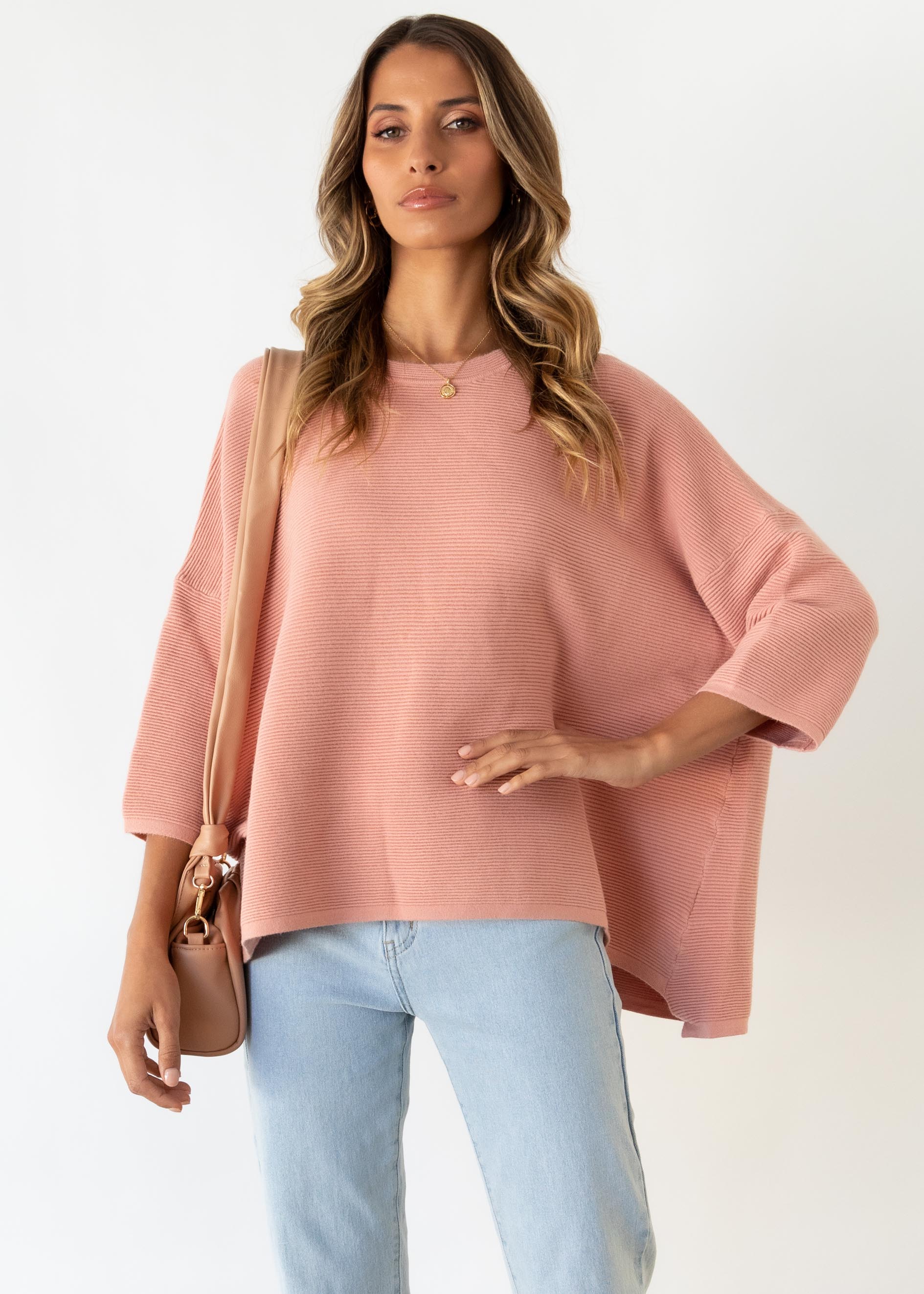 Allira Sweater - Peach