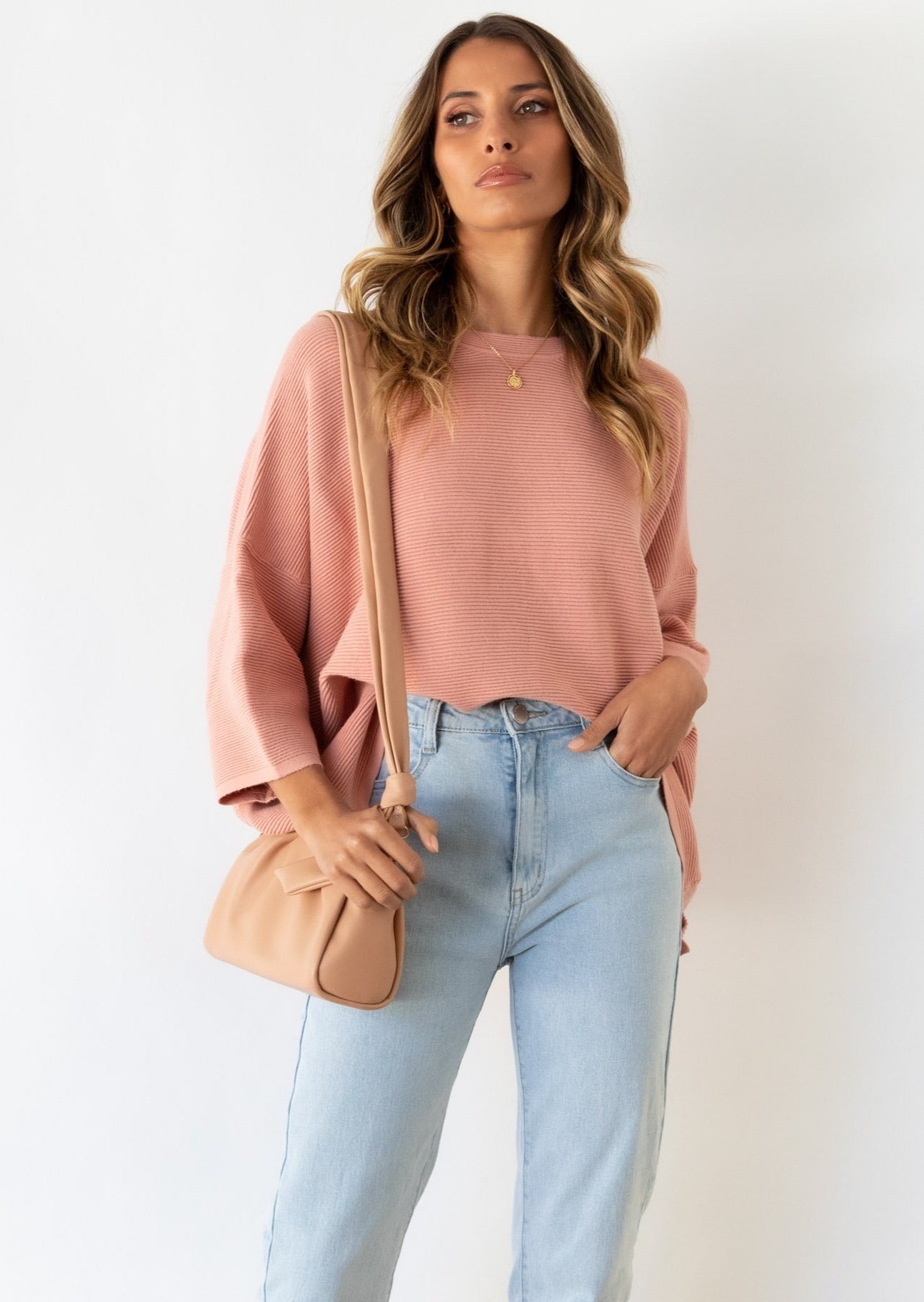 Allira Sweater - Peach