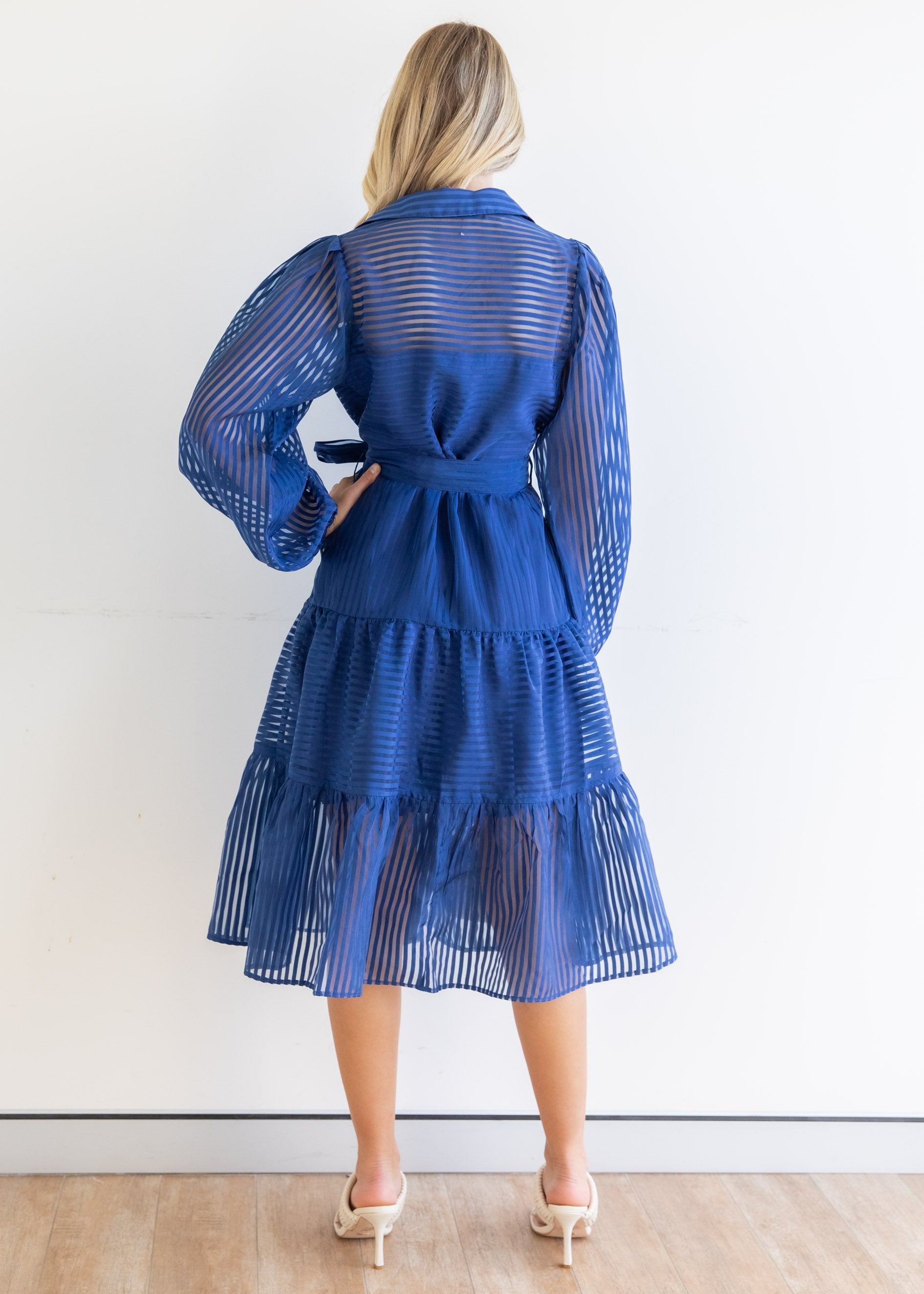 Marikah Midi Dress - Midnight Blue